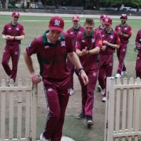 Tym leading off team against Mosman