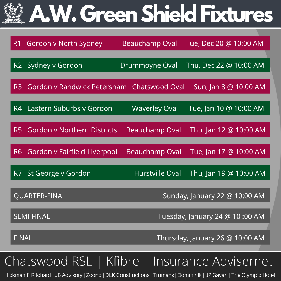 Green Shield Fixtures 2022-23