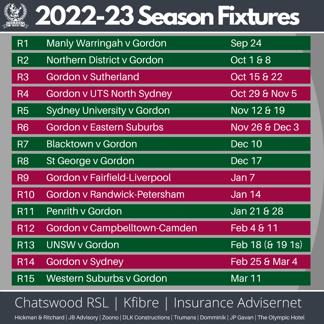 Grade Fixtures 2022-23