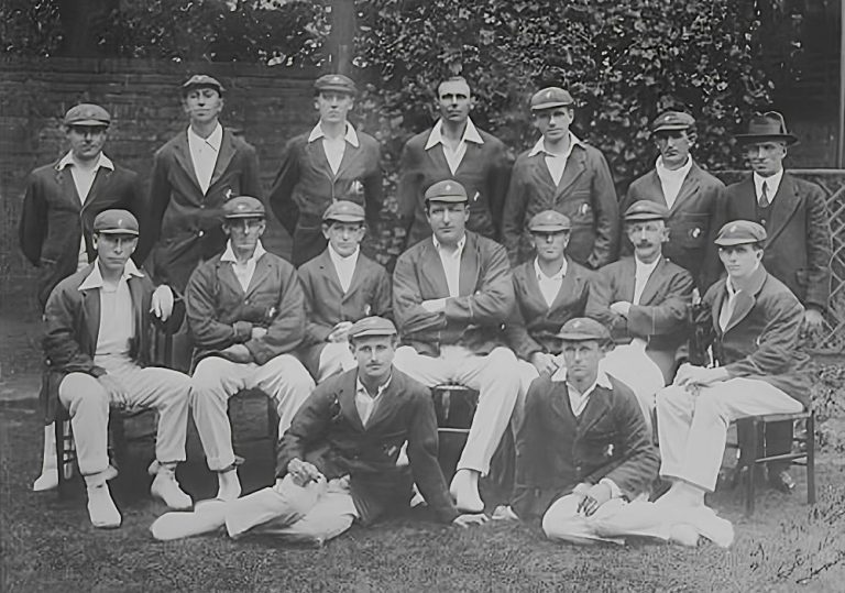 e Australian Ashes Touring team in 1921 including Macartney Oldfield Taylor and Smith